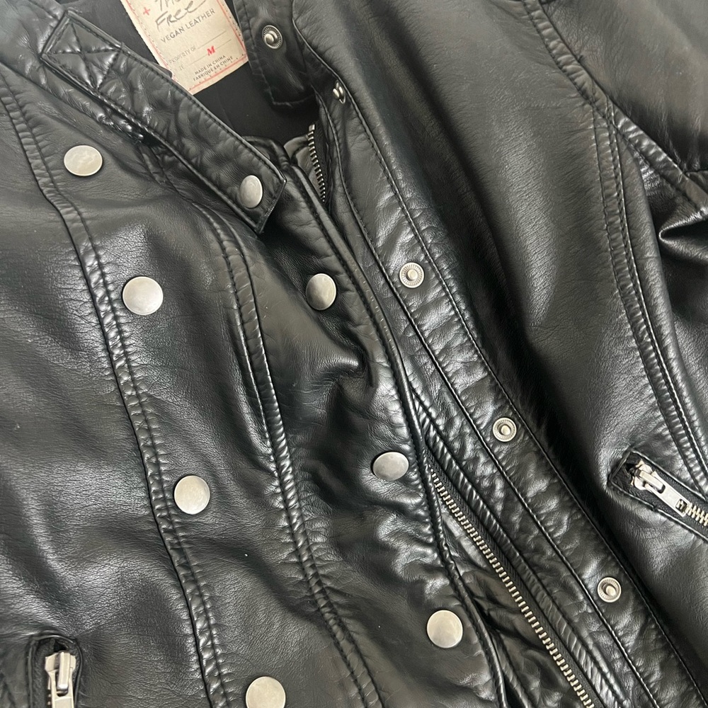 Free People - We the Free Vegan Leather Jacket - Picture 6 of 6